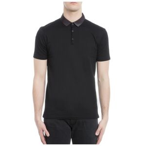 Lanvin • Contrast Grosgrain Collar Polo Shirt